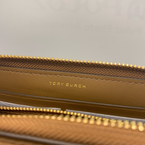 NWT Tory Burch Fleming Soft Zip Continental Wallet Moose/909 64314 - Picture 7 of 14